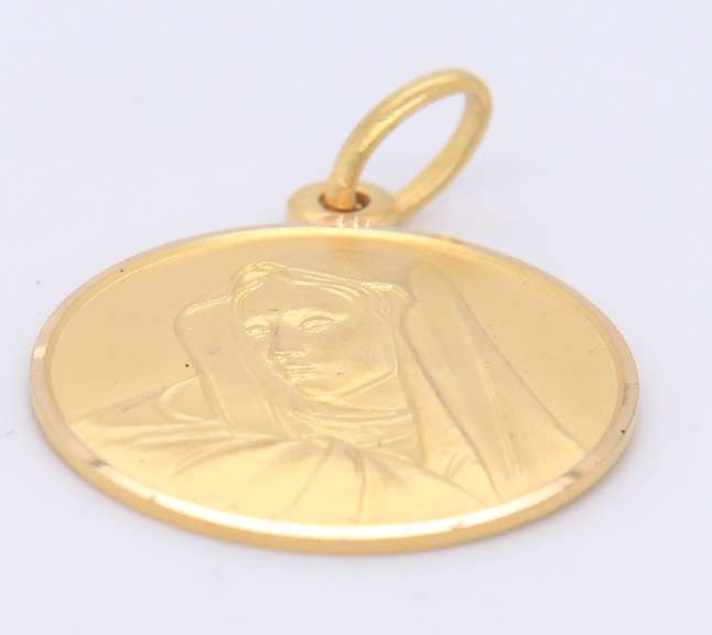 Unique 18KT Virgin Mary Pendant