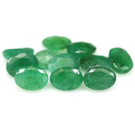 Heavy 8.97ct 11 piece Zambian Emerald set