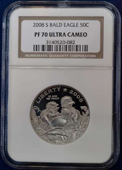 2008 S Bald Eagle 50C NGC PF70 Ultra Cameo