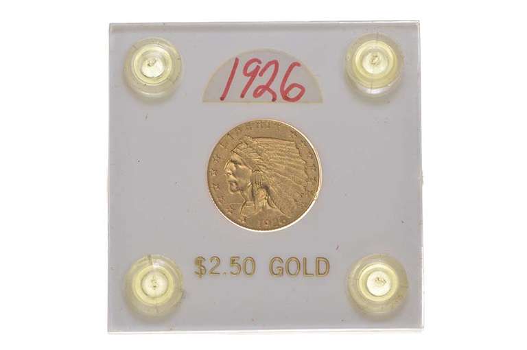 1926 $2.50 Indian Head Gold Quarter Eagle