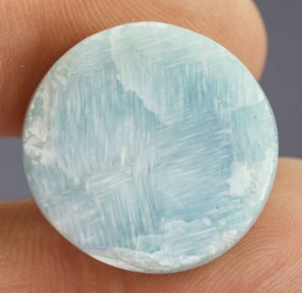 Collectors 30.40ct ice blue Larimar cabochon