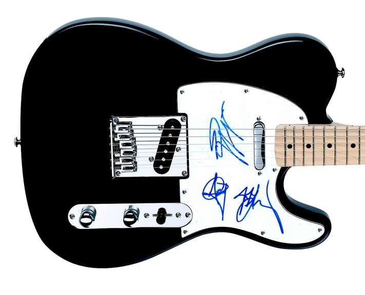 Cinderella Autographed Signed Guitar ACOA