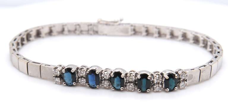 Incredible 18kt Sapphire and Diamond Bracelet