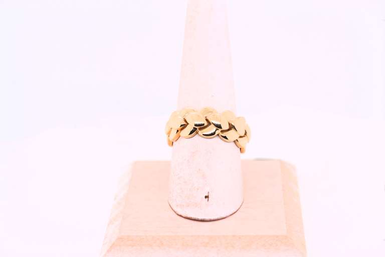 Handmade Italian 14k Gold Weaved Ring