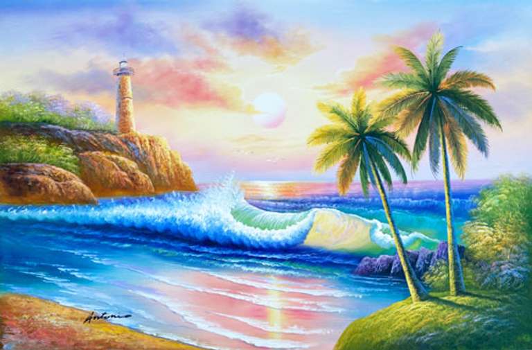 ONE OF A KIND BEAUTIFUL PAINTING ON CANVAS