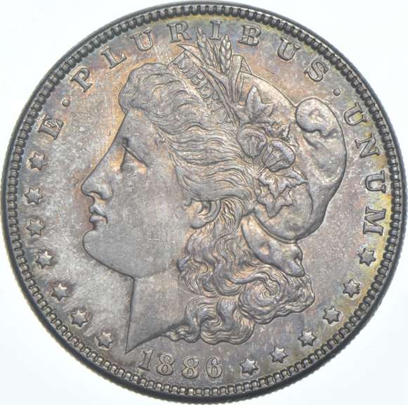 1886 Morgan Silver Dollar - Toned