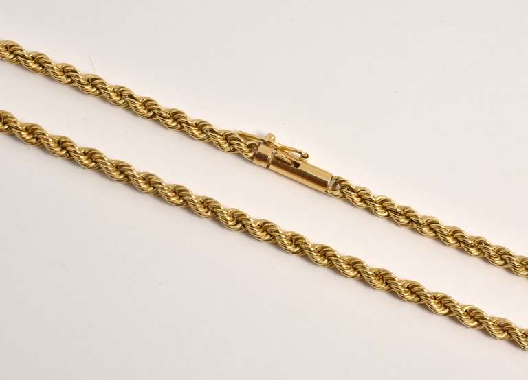 Nice 18" 14k YG Rope Necklace