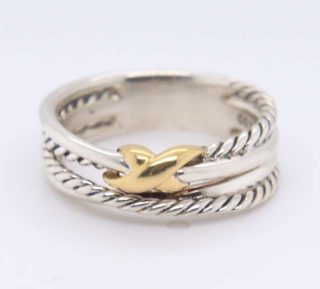 David Yurman X Cross over Ring