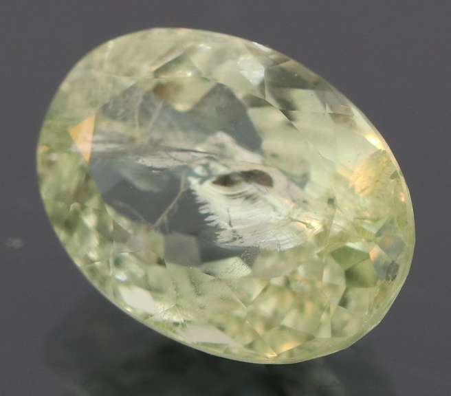 High fire 2.85ct platinum green Aquamarine