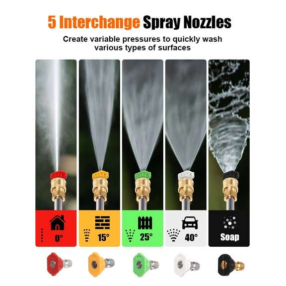 3000PSI Car Pressure Washer 2000W Electric