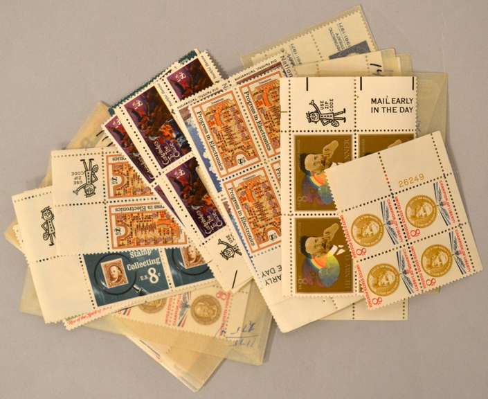 52 8 Cent Mint US Plate Blocks