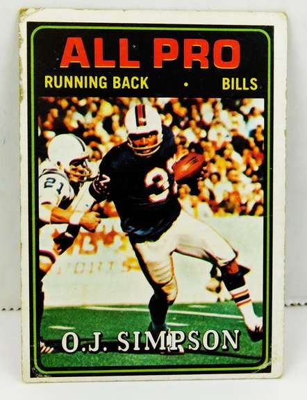 O.J. Simpson Topps #130 Football Card