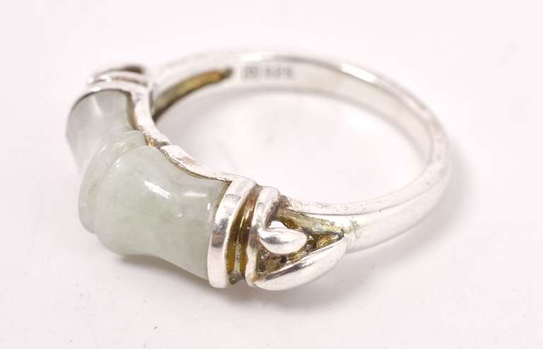 Green Gemstones Ring in Sterling Silver