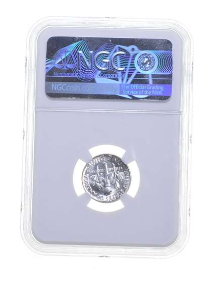 MS65 1954 Roosevelt Dime - Graded NGC - Internal Cud