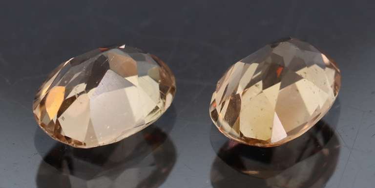 Beautifully matched 2.97ct Imperial Topaz pair