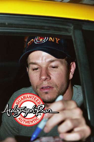 Mark Wahlberg Autographed Signed Blue Gloves 8x10 Photo ACOA