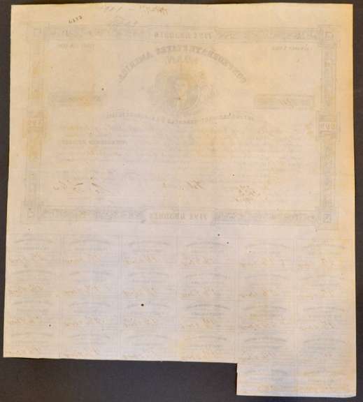 Feb 25 1863 $500 Confederate States Coupon Bond