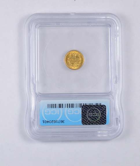 MS63 1851-O Liberty Head Gold Dollar - RXX - Graded ICG