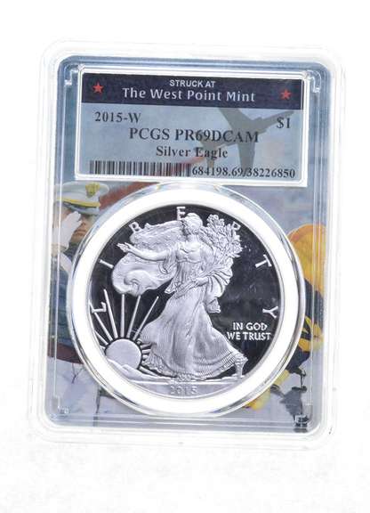 PR69 DCAM 2015-W American Silver Eagle - Graded PCGS