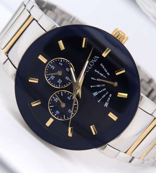 Bulova Futuro Modern Blue Dial Quartz Watch