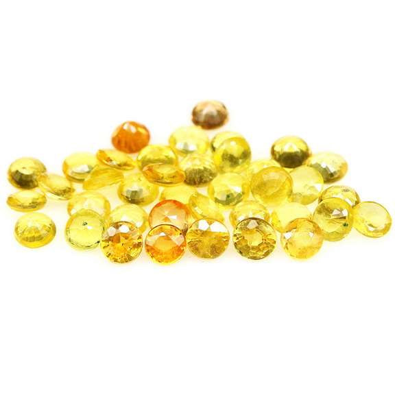 Glittering and bright 6.48ct fancy color Sapphire set