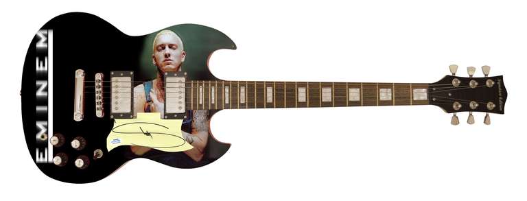 Eminem Autographed Signed Poster Photo Guitar ACOA