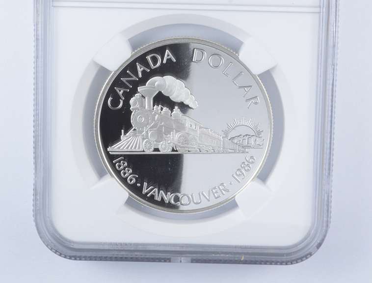 PF70 UCAM 1986 Canada $1 Silver - Vancouver Centennial - Graded NGC