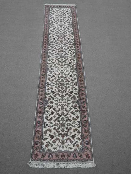 Handmade Kashan Design Runner 2.6x12.1