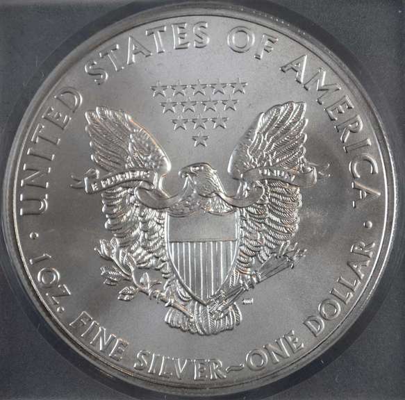 2011 American Silver Eagle ICG 25th Anniversary First Day Of Issue MS70.