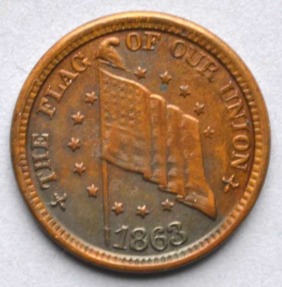 1863 Civil War Patriotic Token.