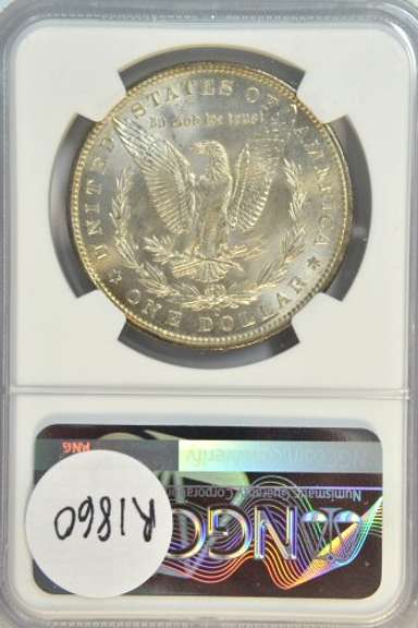 Nearly Gem BU 1898-O Morgan Silver Dollar. NGC MS64