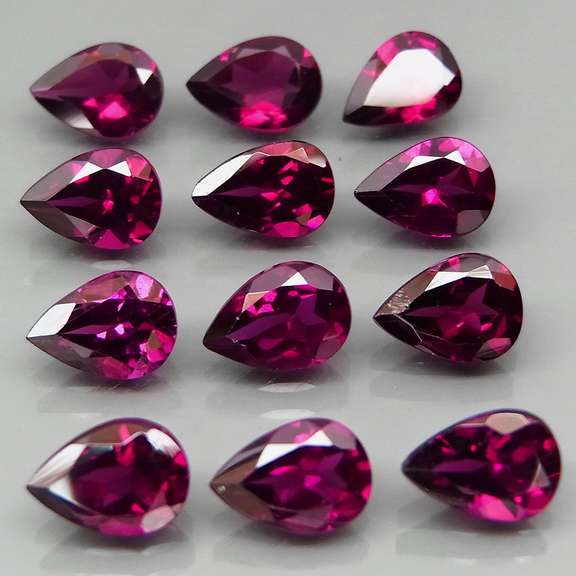 Natural 10.10ct violet Rhodolite Garnet set