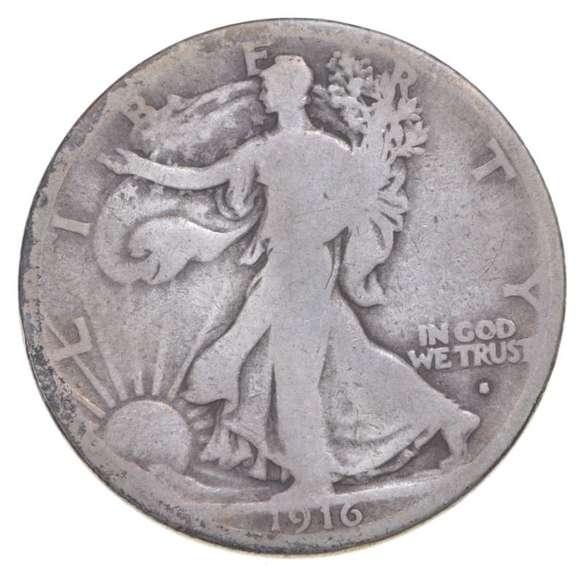 1916-S Walking Liberty Half Dollar