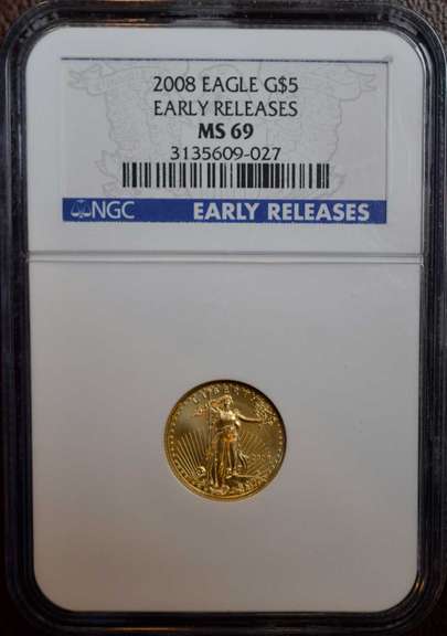 2008 $5 Gold Eagle Early Releases NGC MS69