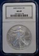 2005 American Silver Eagle NGC MS69