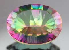 Prismatic! 9.10ct concave cut Mystic Quartz