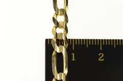 10K Yellow Gold 5.8mm Wide Classic Figaro Link Chain Necklace