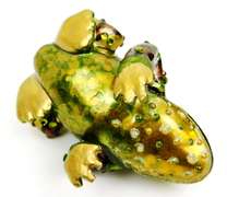 Jay Strongwater Jeweled Toad Ornament with Box