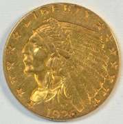 Nicer 1926 US $2.50 Indian Gold Piece. Lustrous