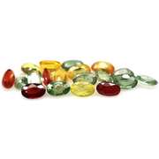 Heated only! Vibrant 6.46ct fancy color Sapphire set