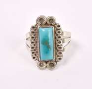 Turquoise Ring in Sterling Silver