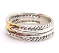 David Yurman X Cross over Ring