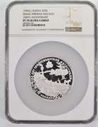 PF70 UCAM 1994(L) Russia 25 Silver Roubles Trans-Siberian Railroad NGC