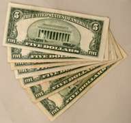 9$ 1953 Series $5 Silver Certificates