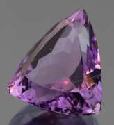 Glittering 6.39ct trillion cut Brazilian Amethyst