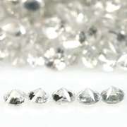 Outstanding 8.17ct diamond white Zircon set