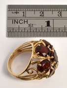 Bold Garnet Cluster Ring