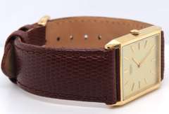 Seiko Rectangular Champagne Dial Quartz Watch