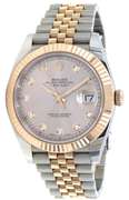Rolex Datejust Two Tone 41mm Rose Gold Watch