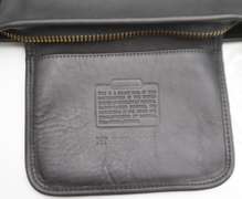 Coach Black Leather Duffle Sac